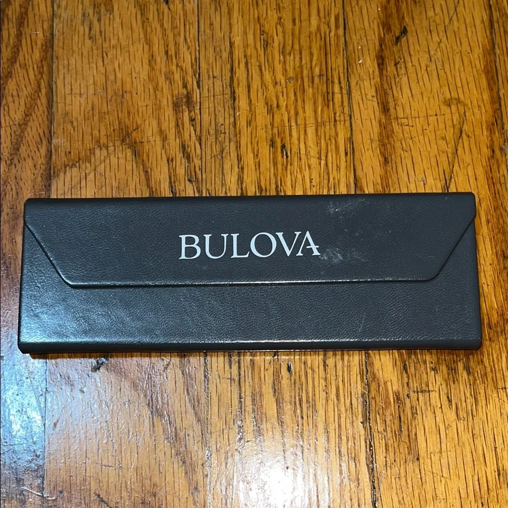 Bulova Set of Two Elegant Black Eyeglass Case